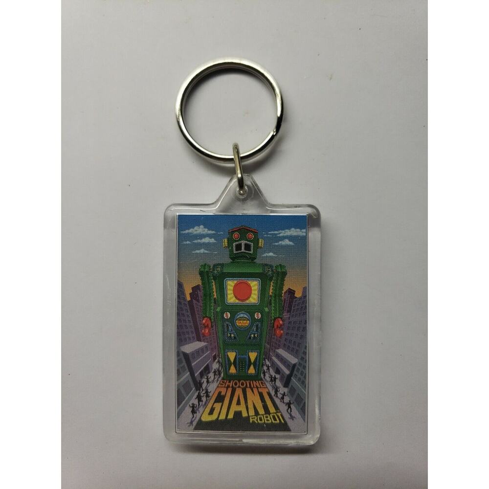 Vintage "Radicon Robot" wind up Robot Key Chain NOS "Giant Robot" PB158